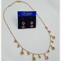 NAFJ Royal Pota Stone And Pearl Necklace Set