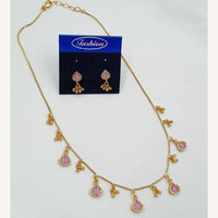 NAFJ Royal Pota Stone And Pearl Necklace Set