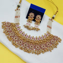 NAFJ Royal Pota Stone And Pearl Necklace Set