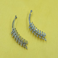 NAFJ Royal Look Austrian Stone Ethnic Earcuff Earrings