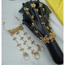 NAFJ Designer Hand Harness Ghungroo With Kundan Work
