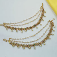 NAFJ Glamorous Austrian Stone Pearl Kanchain