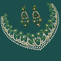 NAFJ Glamorous American Diamond Necklace Set