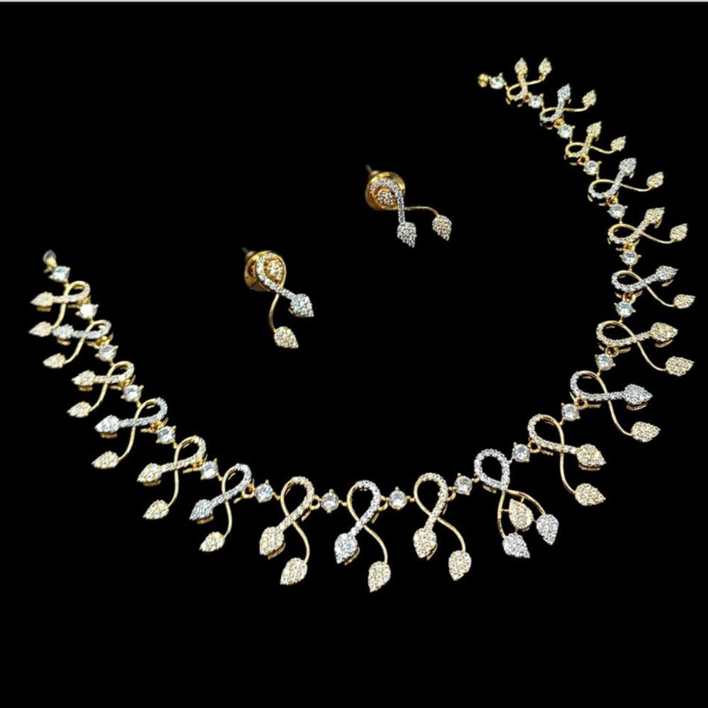 NAFJ Glamorous Austrian Stone Designer Necklace Set