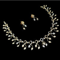 NAFJ Glamorous Austrian Stone Designer Necklace Set