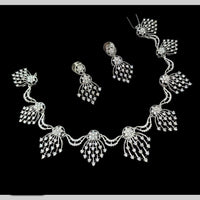 NAFJ Glamorous Austrian Stone Designer Necklace Set