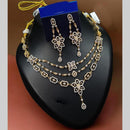 NAFJ Glamorous Austrian Stone Multi Layer Designer Necklace Set