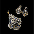 NAFJ Glamorous Crystal Stone  And Austrian Stone Designer Necklace Set