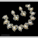 NAFJ Glamorous Crystal Stone And Austrian Stone Designer Necklace Set