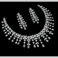 NAFJ Glamorous Austrian Stone Designer Necklace Set