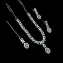 NAFJ Glamorous Crystal Stone Designer Necklace Set
