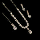 NAFJ Glamorous Crystal Stone Designer Necklace Set