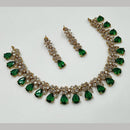 NAFJ Glamorous Crystal Stone Designer Necklace Set