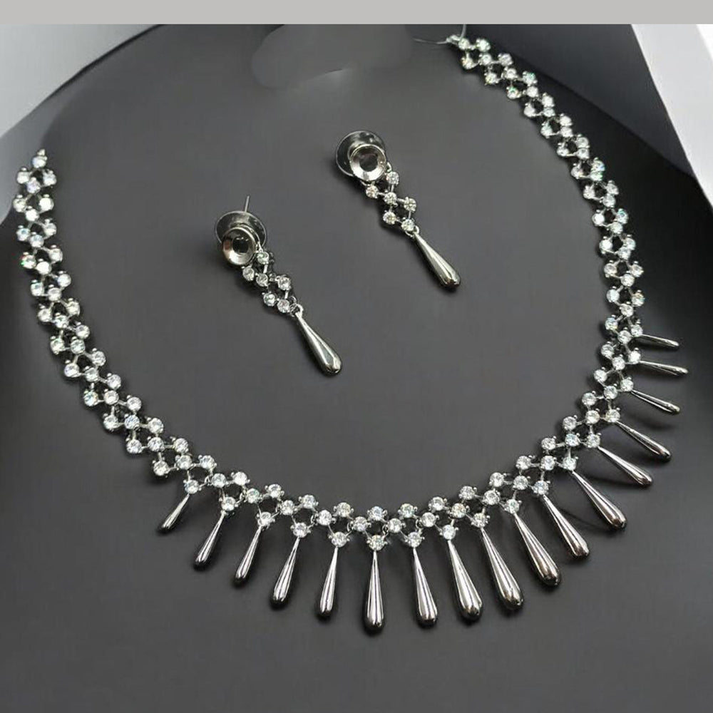 NAFJ Glamorous Austrian Stone Designer Necklace Set
