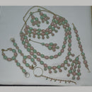 NAFJ Grand Crystal Stone And Austrian Stone Pearl And Beads Dreamy Bridal Set