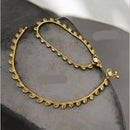 NAFJ Gold Plated Crystal Stone Payal / Anklet
