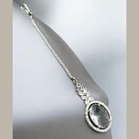 NAFJ Sparkling American Diamond Maangtikka