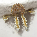 NAFJ Glamorous Kundan Stone Pearl Hair Accessories