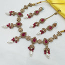 NAFJ Elegant Crystal Stone And Beads Necklace Set