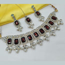 NAFJ Elegant Crystal Stone And Austrian Stone Choker Necklace Set