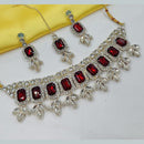 NAFJ Elegant Crystal Stone And Austrian Stone Choker Necklace Set