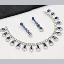 NAFJ Sparkling American Daimonds For Modern Elegance Necklace Set