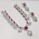 NAFJ Sparkling American Daimonds For Modern Elegance Necklace Set
