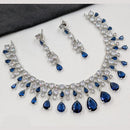 NAFJ Sparkling American Daimonds For Modern Elegance Necklace Set