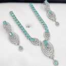 NAFJ Sparkling American Daimonds For Modern Elegance Necklace Set