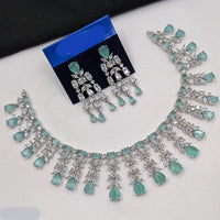 NAFJ Sparkling American Daimonds For Modern Elegance Necklace Set