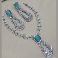 NAFJ Sparkling American Daimonds For Modern Elegance Necklace Set