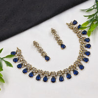 NAFJ Sparkling American Daimonds For Modern Elegance Necklace Set