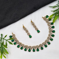 NAFJ Sparkling American Daimonds For Modern Elegance Necklace Set
