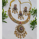 NAFJ Premium Pota Stone Necklace Set for Women
