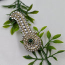 NAFJ Royal Groom Kundan Stone Brooch For Men Kalangi (Safa \ Padgdi)