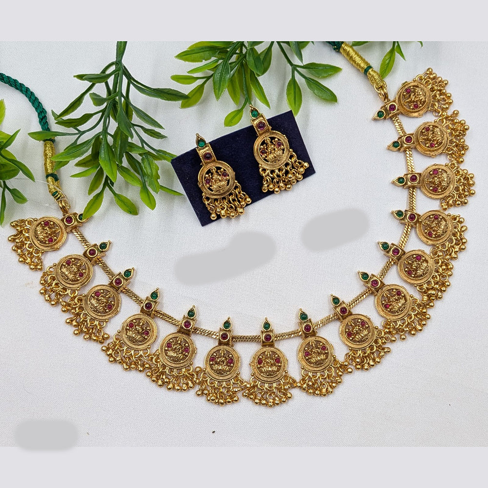 NAFJ Pota Stone Choker Necklace Set for Women