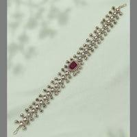 NAFJ Heritage Crystal Stone And Ghungroo Sheeshphool