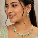 NAFJ Designer Kundan Stone And Pearl Jewellery Set for Women
