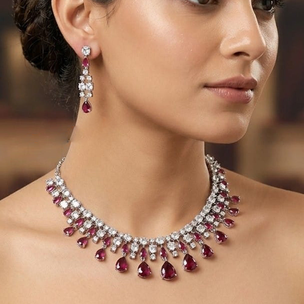 NAFJ Royal American Daimond Necklace Set