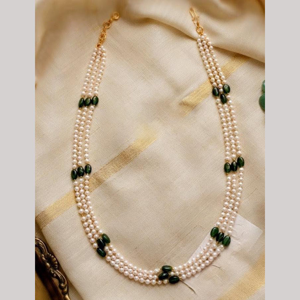 NAFJ Graceful Beads And Pearl Choker Necklace Set