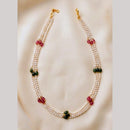 NAFJ Graceful Beads And Pearl Choker Necklace Set