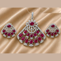 NAFJ Royal American Diamond Pendant Set
