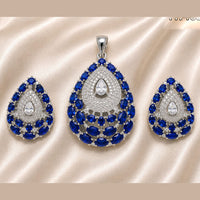 NAFJ Royal American Diamond Pendant Set