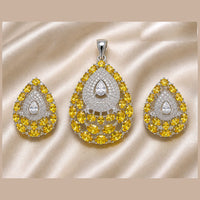NAFJ Royal American Diamond Pendant Set