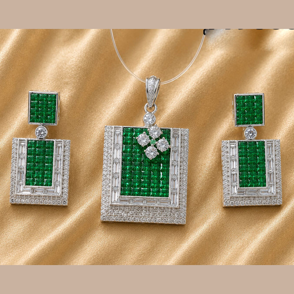 NAFJ Royal American Diamond Pendant Set