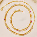 NAFJ Gold Plated Pota Kundan Stone Kamarbandh