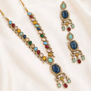 NAFJ Graceful Monalisa And Austrian Stone Long Necklace Set