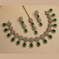 NAFJ Gold Plated Royal American Daimond Necklace Set