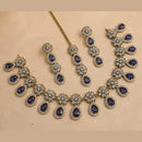 NAFJ Gold Plated Royal American Daimond Necklace Set