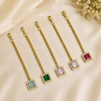 NAFJ Sparkling American Diamond Maangtikka
